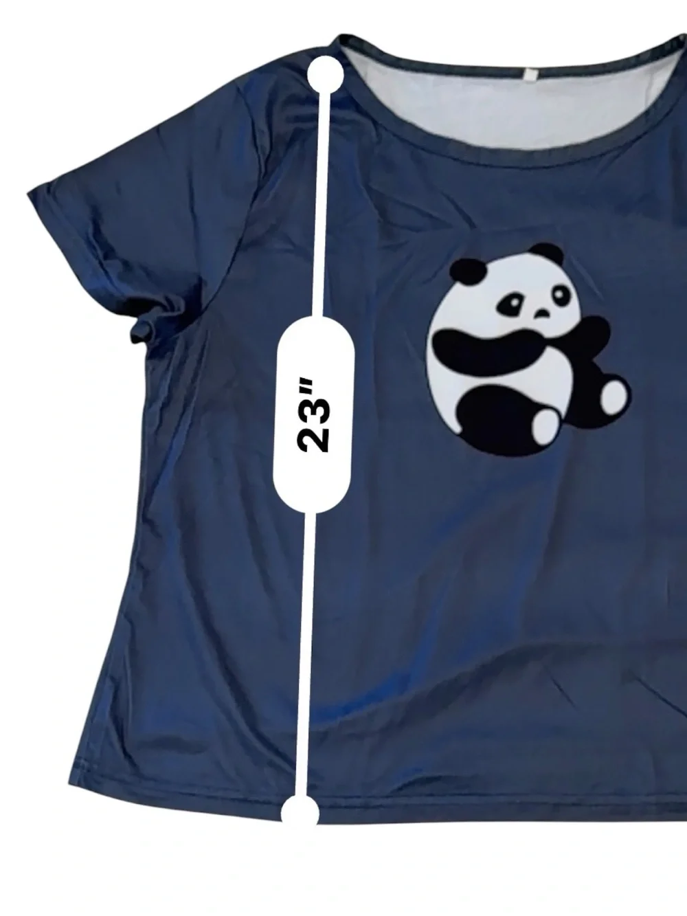 Panda Print Polyester/Spandex Pajama Set Women’s Lounge Sleepwear XL